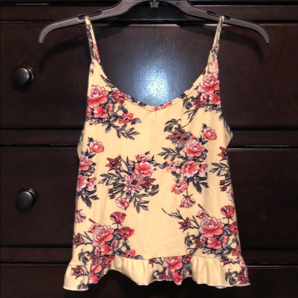 Yellow Floral Tank